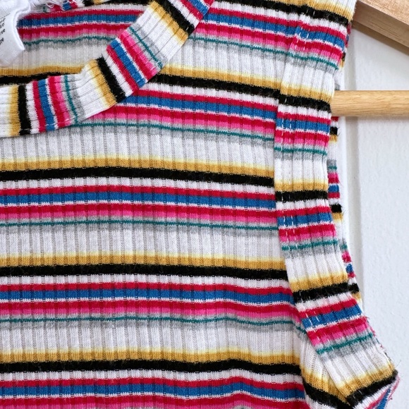 Ribbed Striped Tank Top - Women's Size Small - Picture 2 of 3